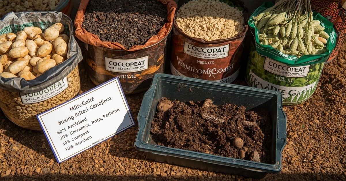 Best vegetables compost for terrace gardening Telangana with cocopeat, compost, vermicompost, perlite, neem cake