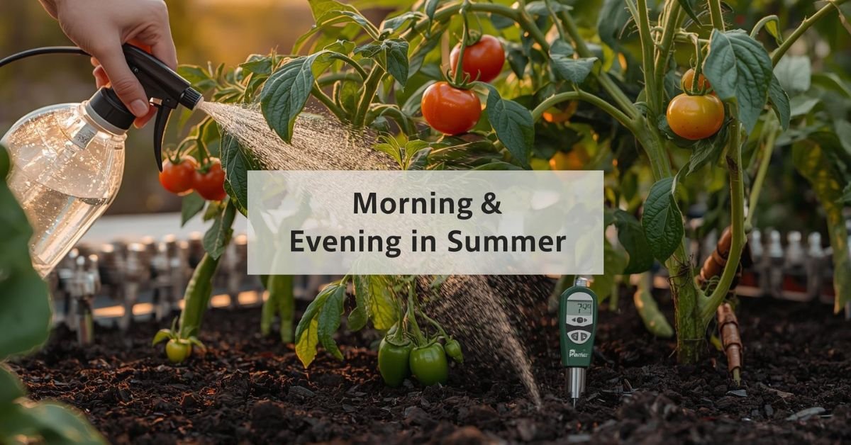 Best vegetables watering technique terrace garden with spray and drip irrigation for tomatoes and chilies.