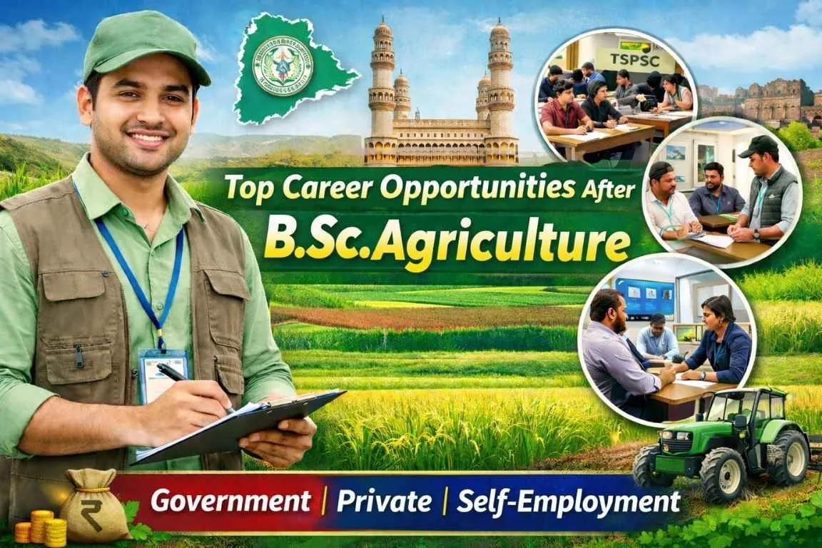 BSc Agriculture Jobs Telangana - Top Career Opportunities After B.Sc. Agriculture in Telangana