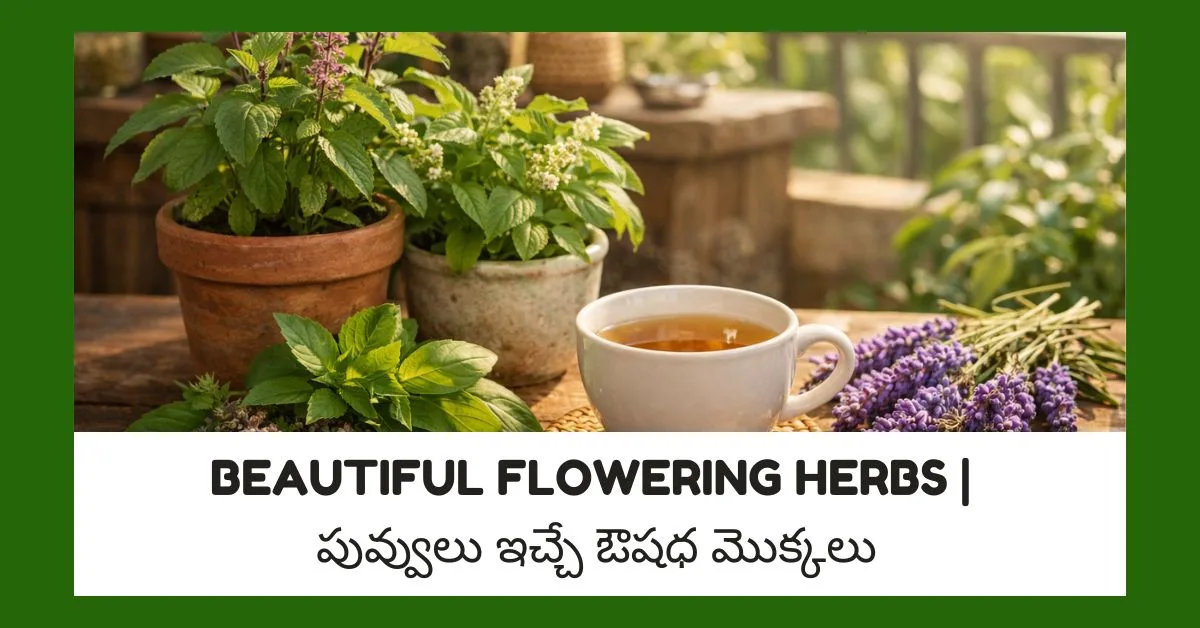 Balcony flowering medicinal herbs in Telangana and Andhra Pradesh