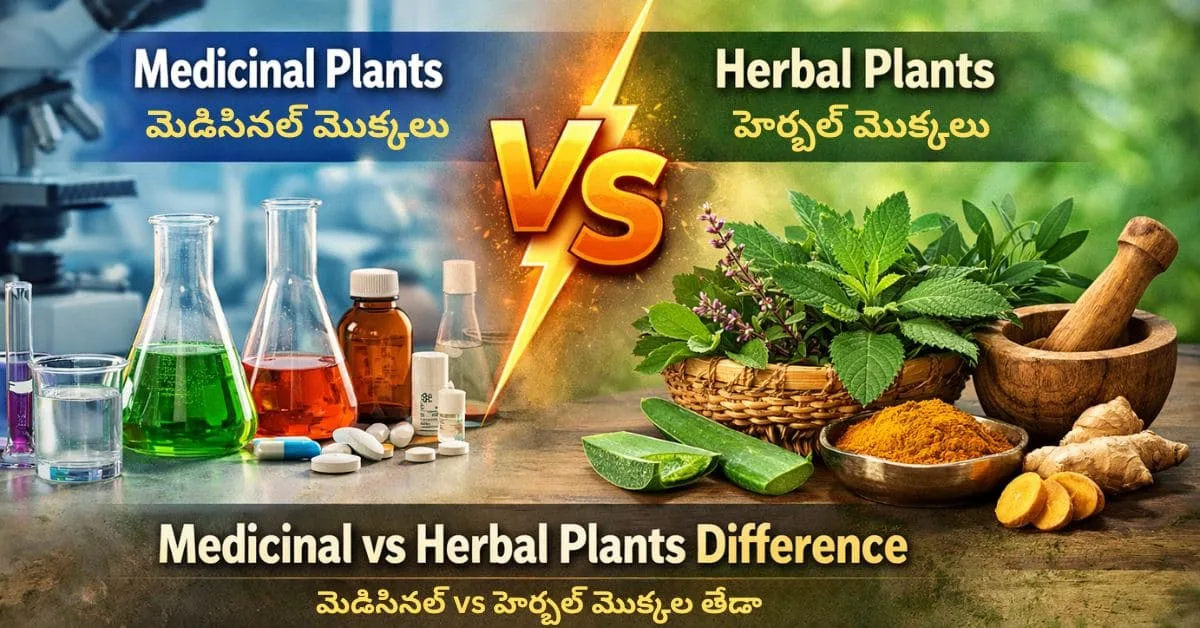 Medicinal vs Herbal Plants – Difference తెలుసుకోకుండా వాడితే వచ్చే Risks