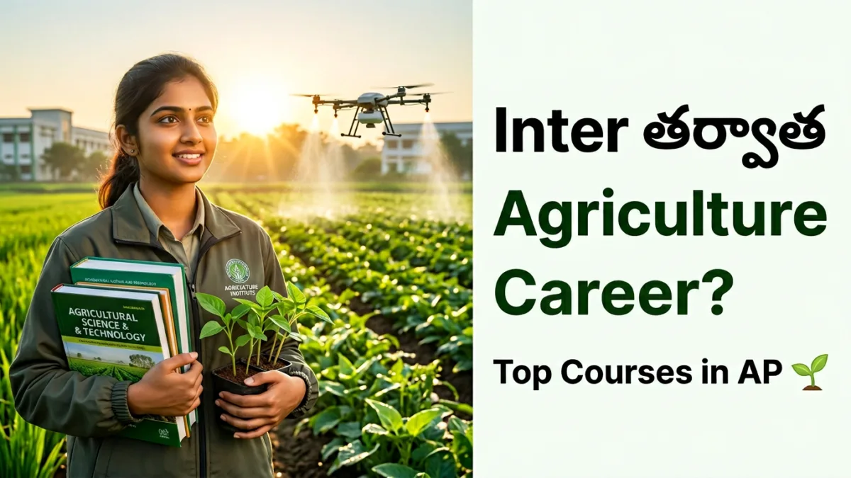 Agriculture Education & Higher Studies | AP విద్యార్థులకు వ్యవసాయ కోర్సులు & అవకాశాలు