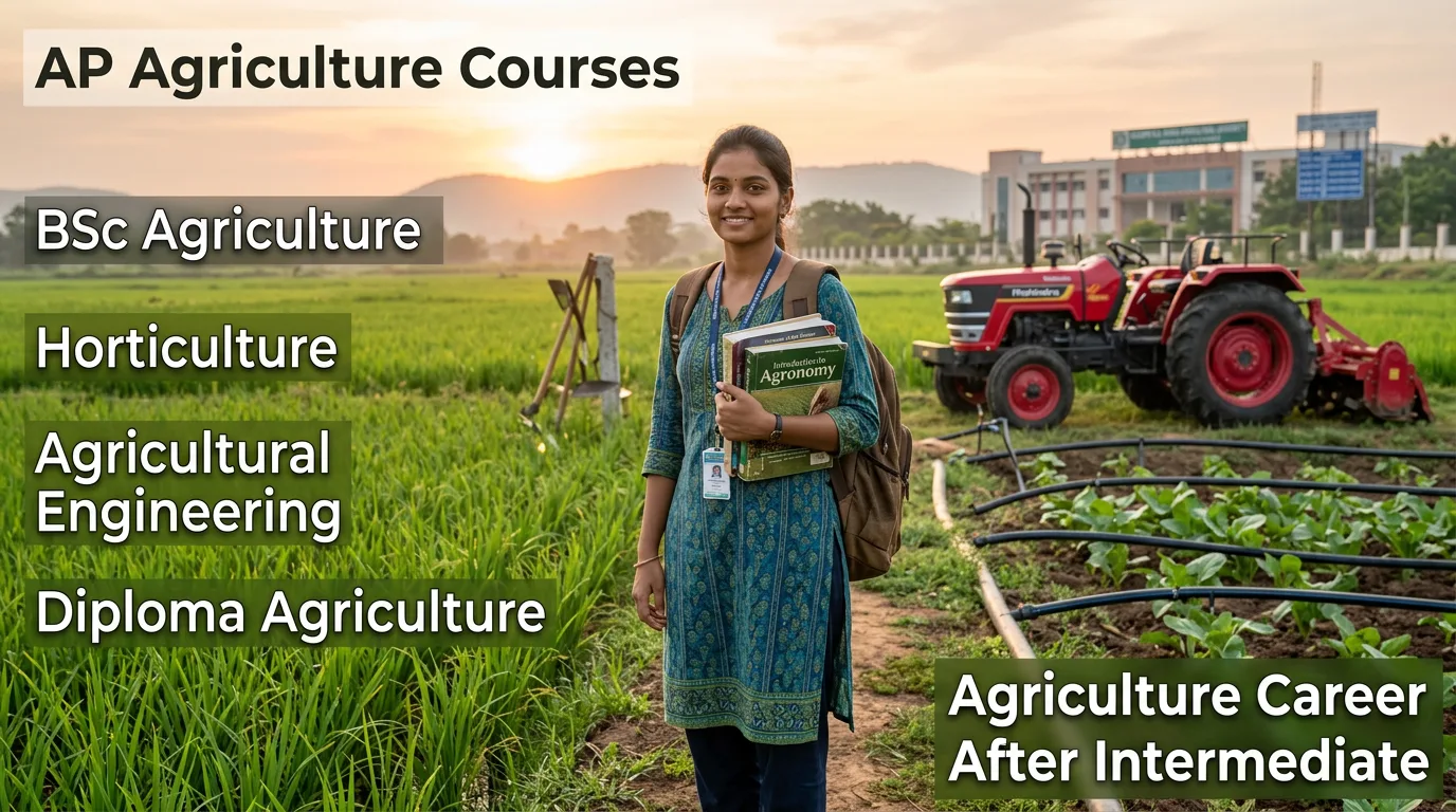 AP Agriculture Courses After Intermediate agriculture student learning farming in field