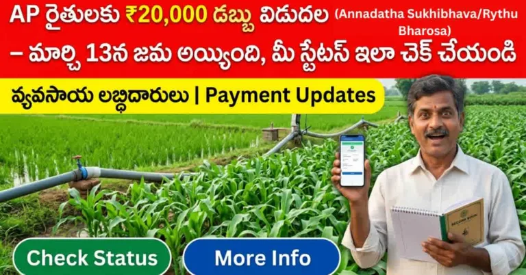 Annadatha Sukhibhava Status Check for Andhra Pradesh farmers – Rythu Bharosa payment update