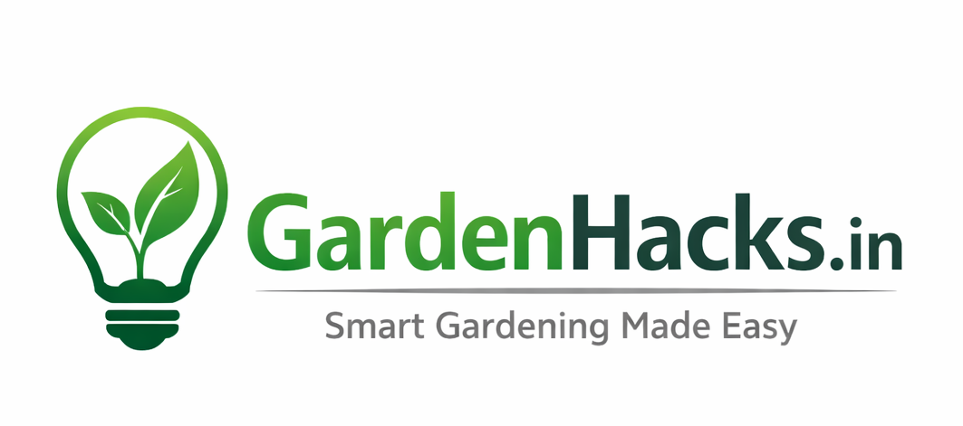 GardenHacks logo with green leaf icon